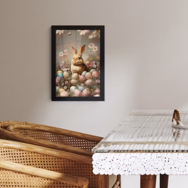 Cornice per foto - Lapin de Pâques - Printemps - Oeufs de Pâques — 4