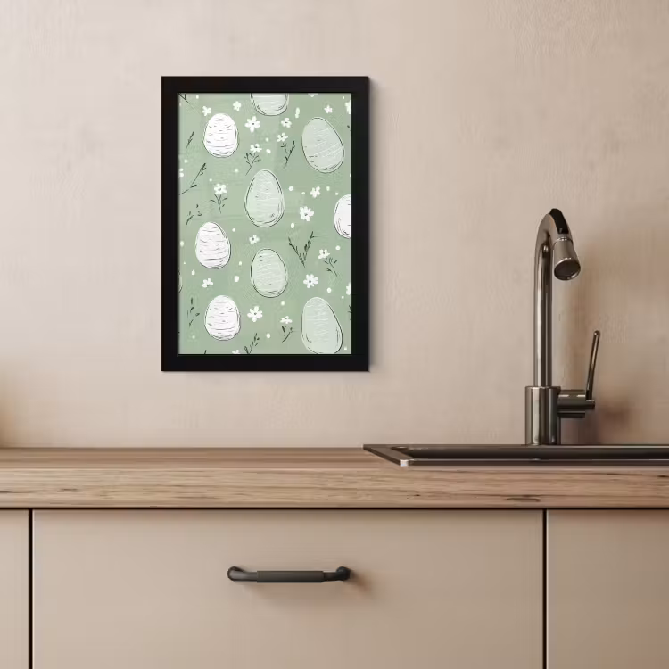 Cornice per foto - Vert - Œufs - Motif — 3