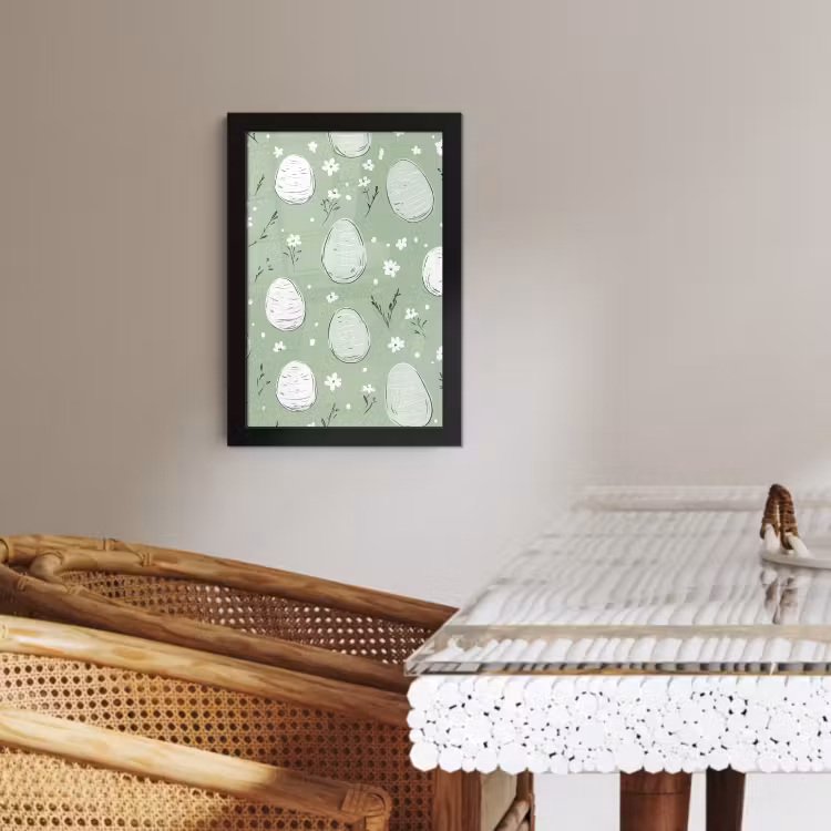Cornice per foto - Vert - Œufs - Motif — 4