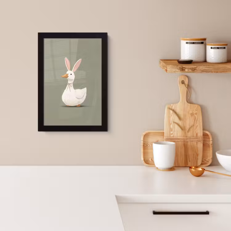 Cornice per foto - Canard - Oreilles de lapin - Gris — 2