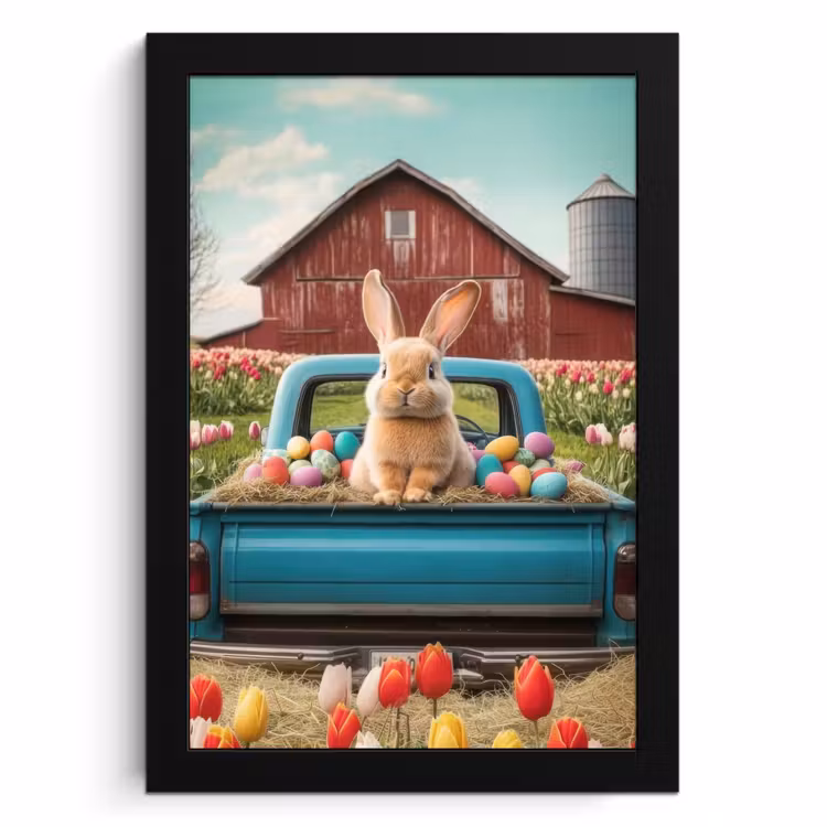 Cornice per foto - Lapin - Ferme - Oeufs — 1