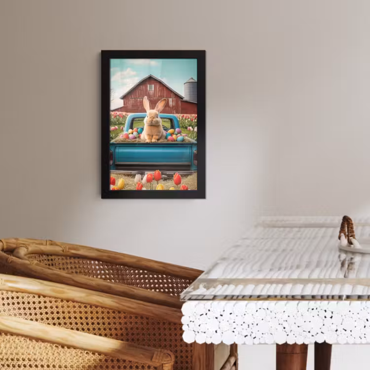 Cornice per foto - Lapin - Ferme - Oeufs — 3