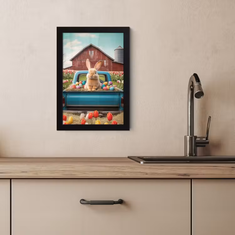 Cornice per foto - Lapin - Ferme - Oeufs — 4