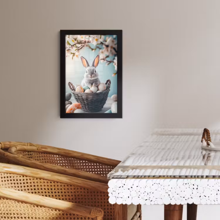 Cornice per foto - Lapin - Œufs - Panier — 3