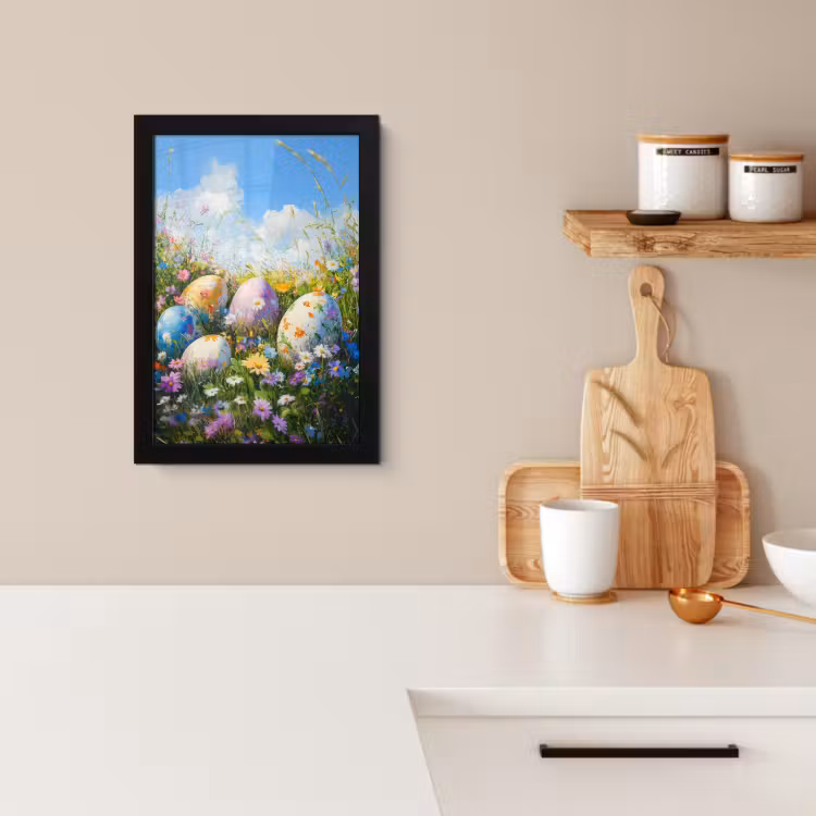 Cornice per foto - Pelouse - Œufs - Fleurs — 4