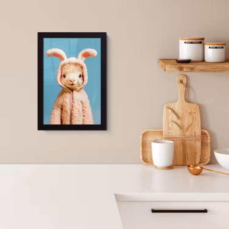 Cadre Photo - Agneau - Lapin de Pâques - Costume — 2
