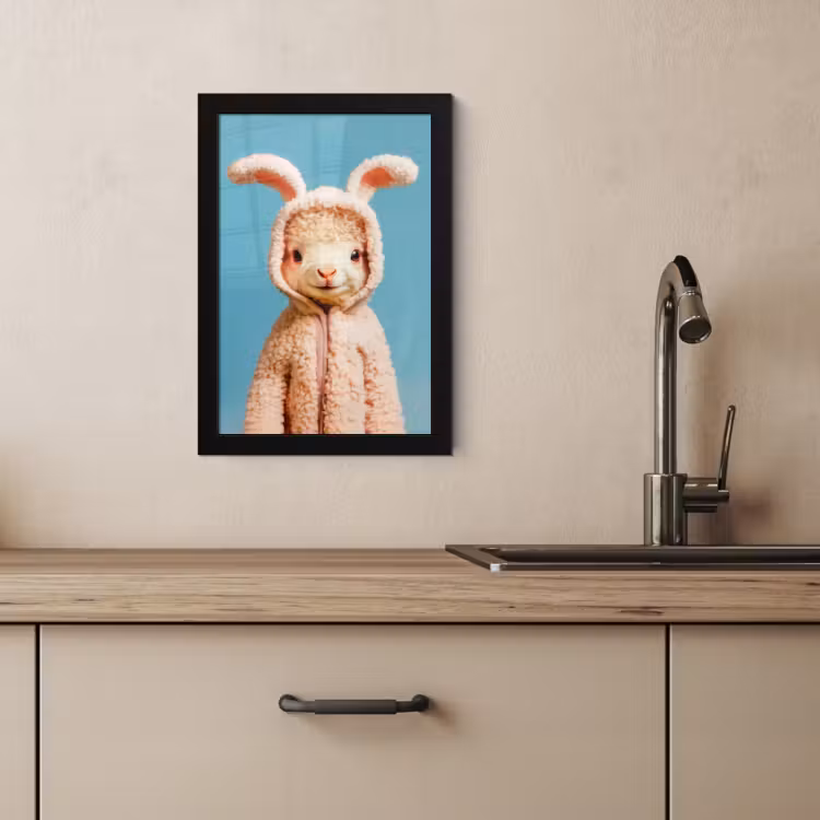 Cadre Photo - Agneau - Lapin de Pâques - Costume — 3