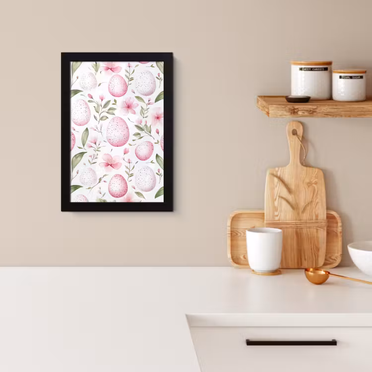 Cornice per foto - Motif - Œufs - Rose - Pâques — 2