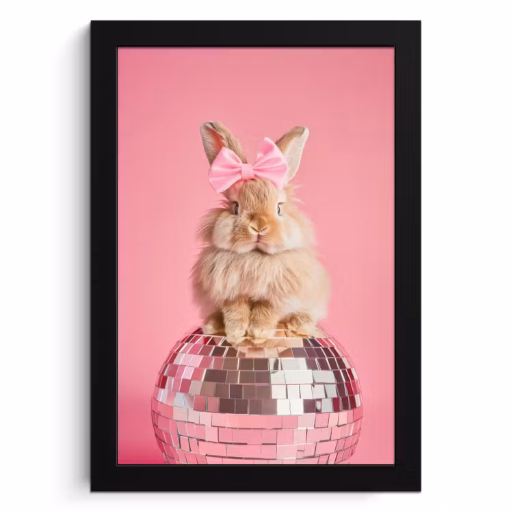 Cadre Photo - Arc - Discoball - Lapin — 1