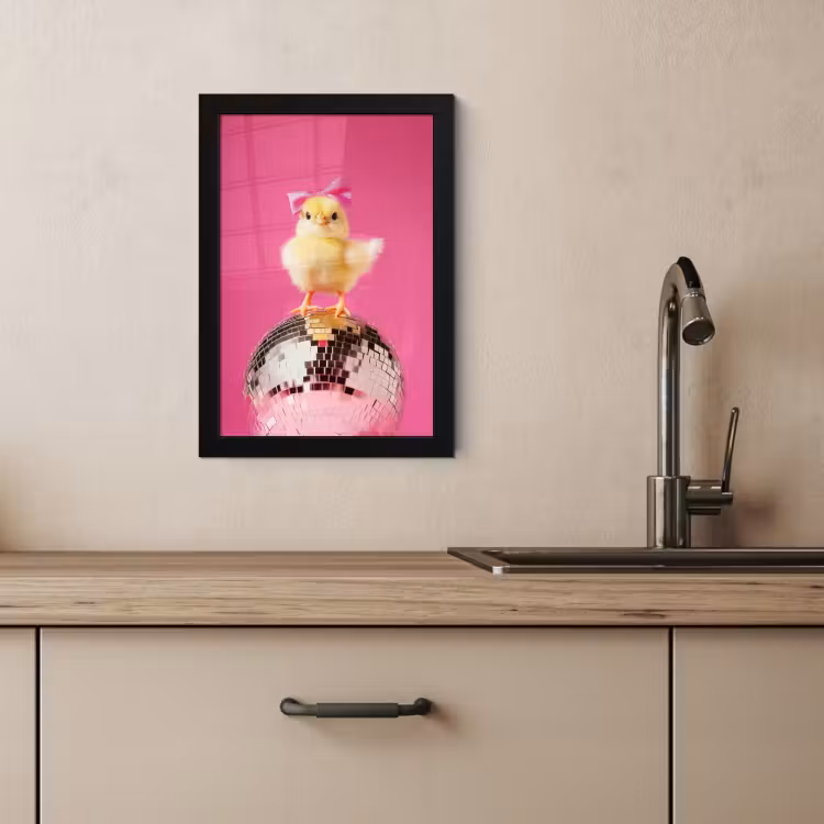 Cadre Photo - Discoball - Chick - Bow — 2