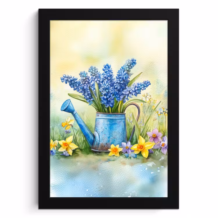 Cadre Photo - Arrosoir - Lavande - Fleurs — 1