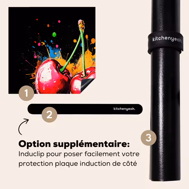 Protection plaque induction - Cerises - Fruits - Graffiti - Peinture - Abstrait - Moderne - Coloré — 8