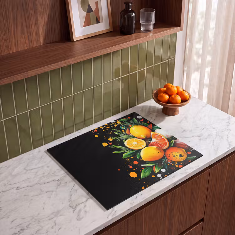 Protection plaque induction - Citrons - Noir - Herbes - Graffiti - Peinture — 4