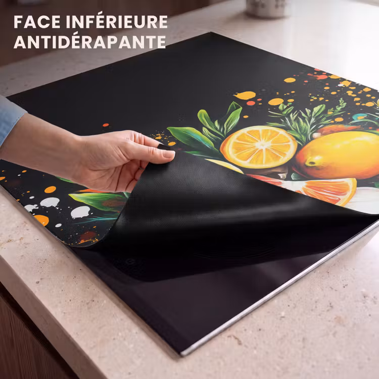 Protection plaque induction - Citrons - Noir - Herbes - Graffiti - Peinture — 7