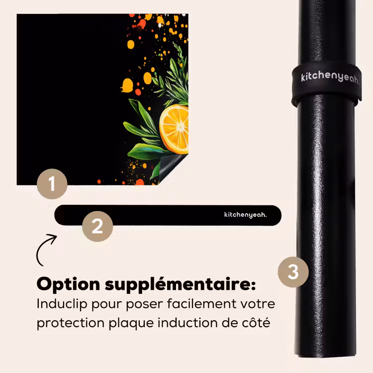 Protection plaque induction - Citrons - Noir - Herbes - Graffiti - Peinture — 8