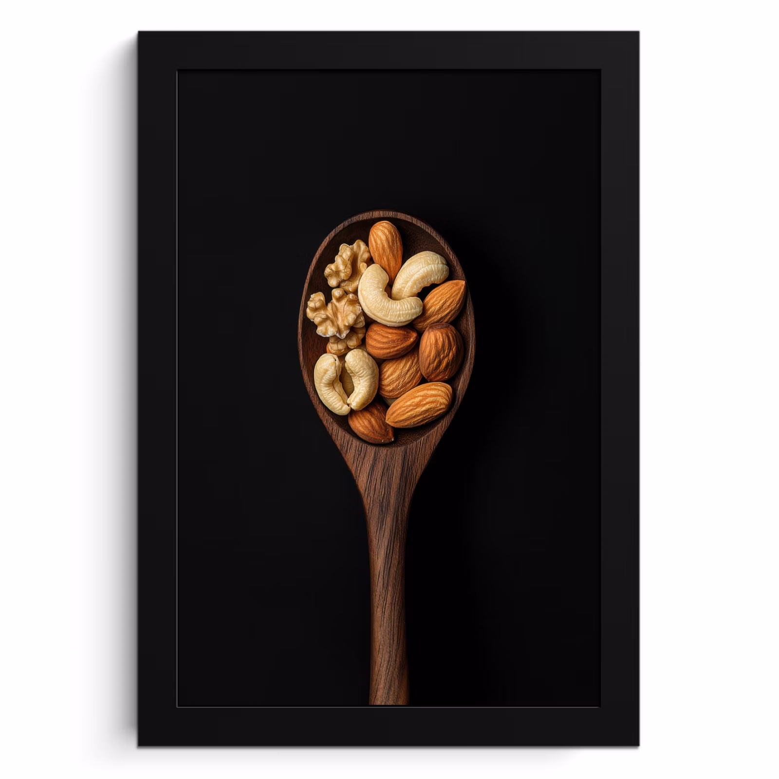 Cadre Photo - Bois - Noyer - Noir — 1