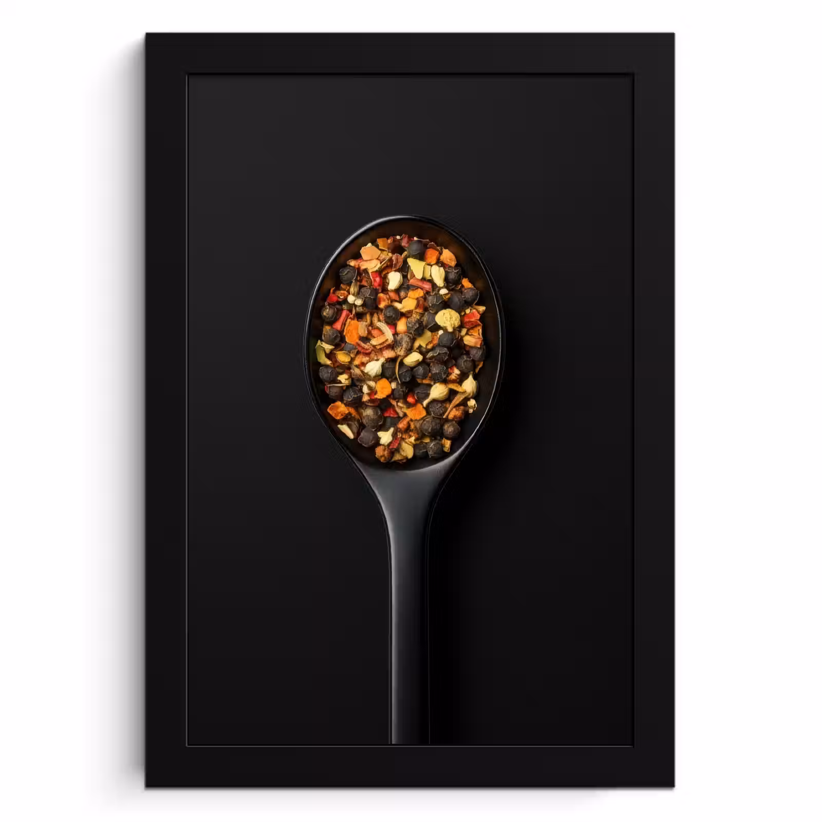 Cadre Photo - Herbes - Noir - Cuillère — 1