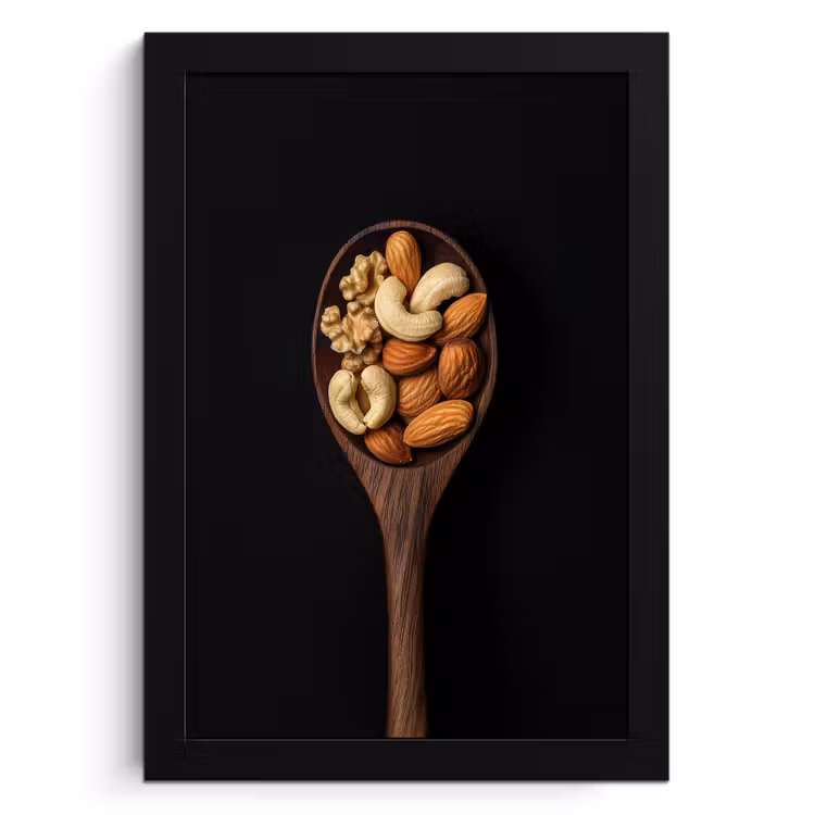 Cadre Photo - Bois - Noyer - Noir — 1