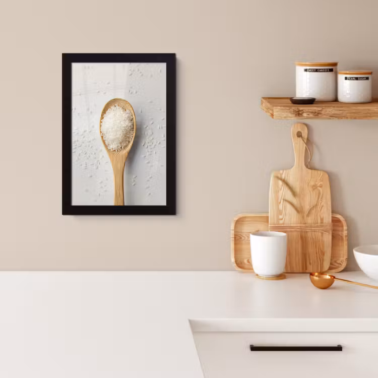 Cadre Photo - Bois - Cuillère - Riz — 2