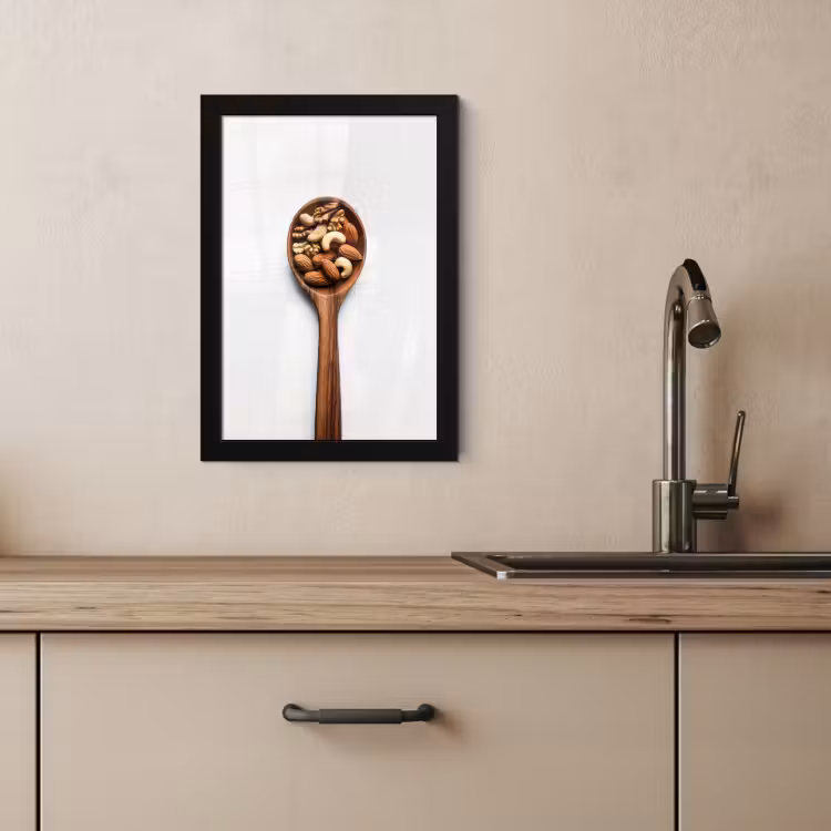 Cadre Photo - Noyer - Blanc - Bois — 2