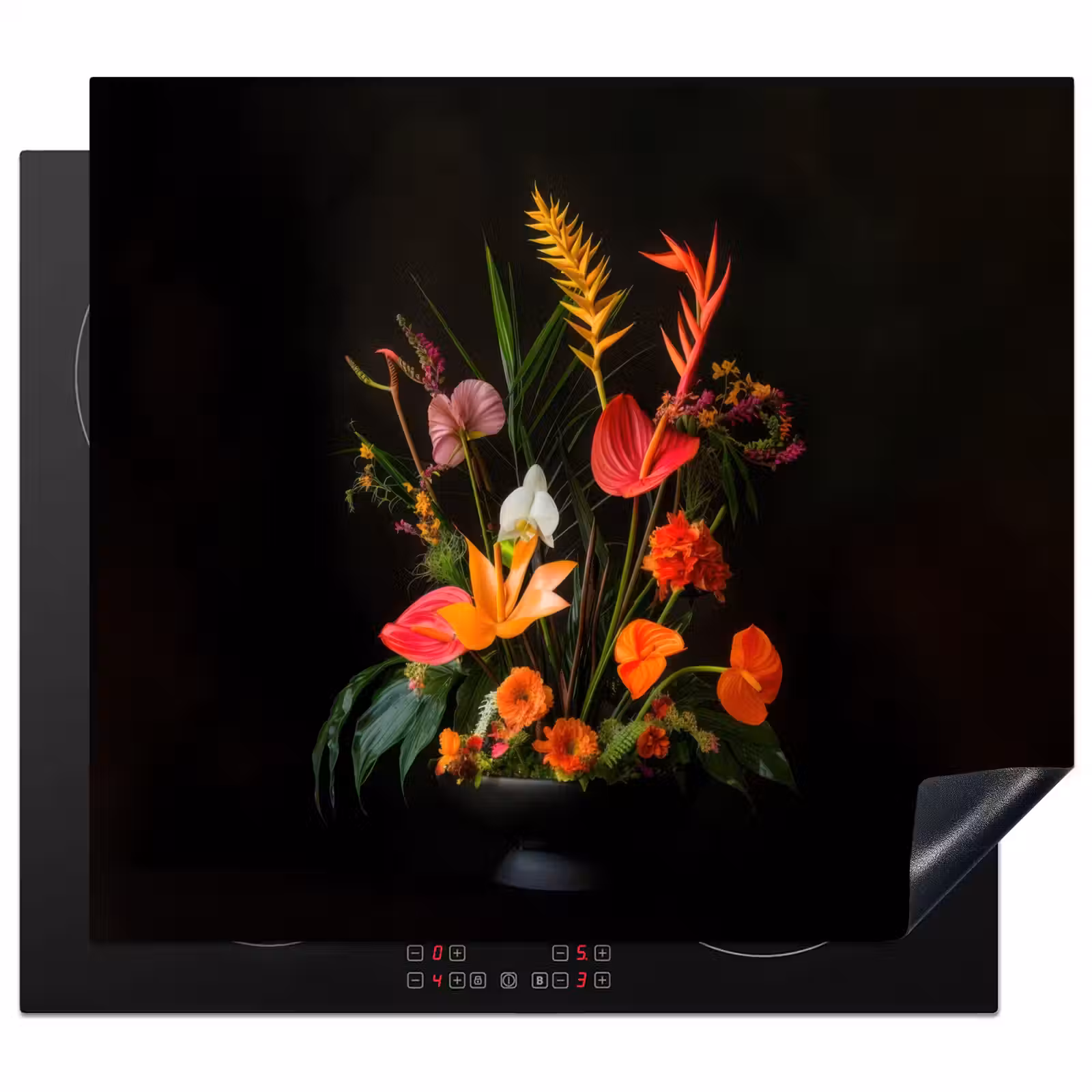 Protection plaque induction - Bol - Bouquet - Fleurs — 1