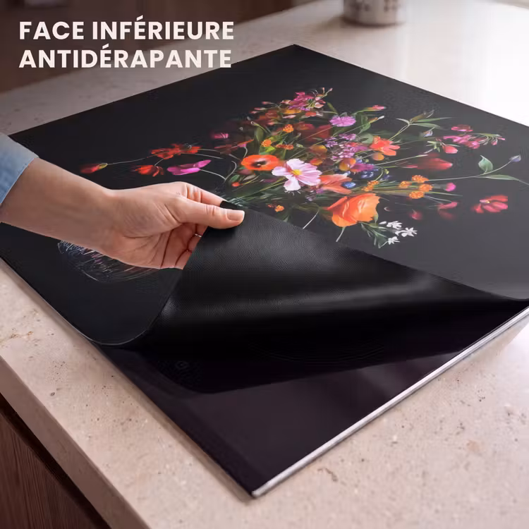 Protection plaque induction - Bouquet - Fleurs des champs - Vase — 7