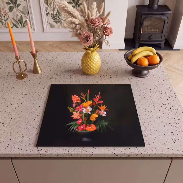 Protection plaque induction - Bouquet - Fleurs - Exotique — 3