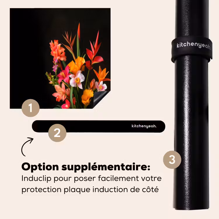 Protection plaque induction - Bouquet - Fleurs - Exotique — 8