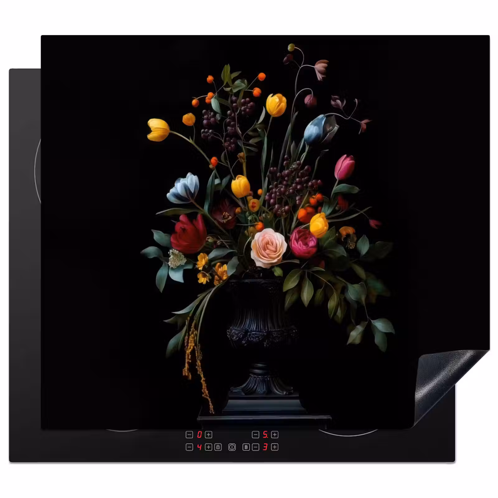 Protection plaque induction - Classique - Vase - Bouquet - Fleurs — 1