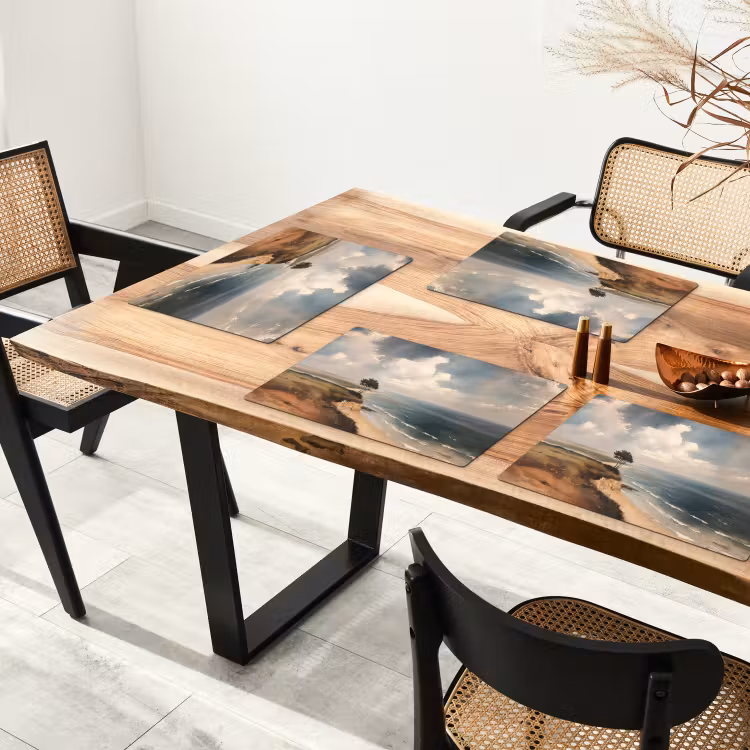 Sets de table en vinyle - Falaise - Mer - Arbre — 4