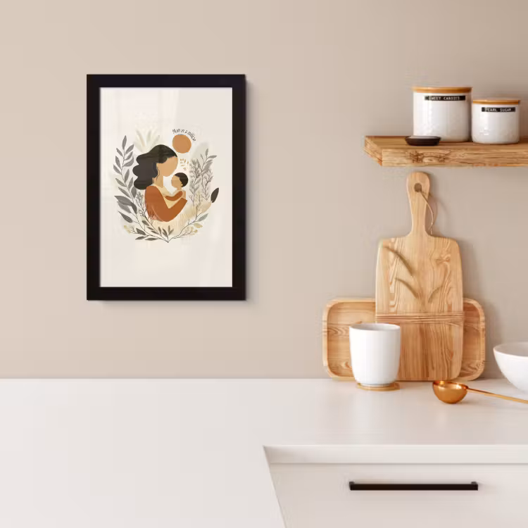 Cadre Photo - Illustration - Citation - Mère — 2
