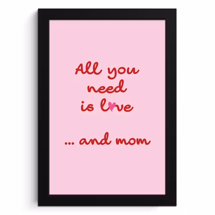 Cadre Photo - Mère - Amour - Texte - Rouge — 1