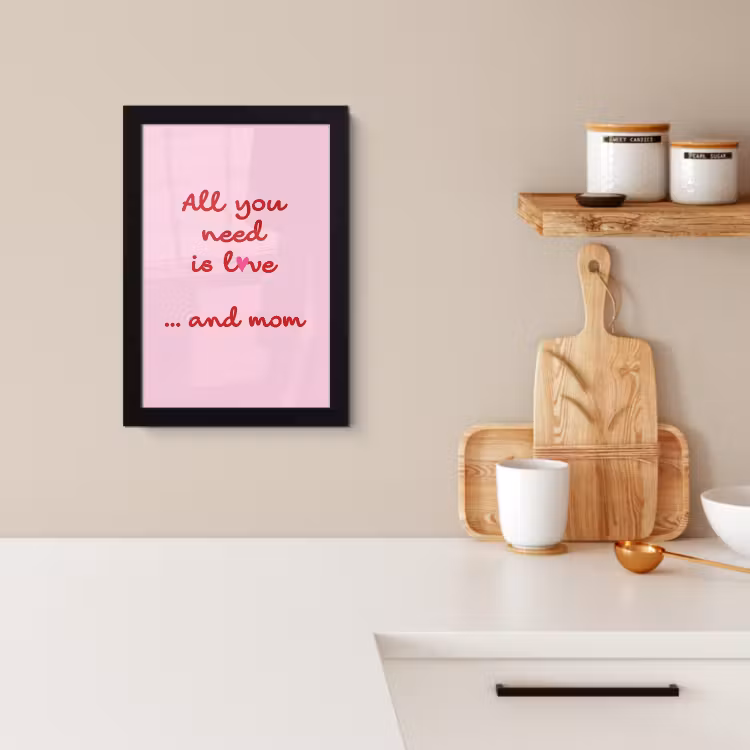 Cadre Photo - Mère - Amour - Texte - Rouge — 2