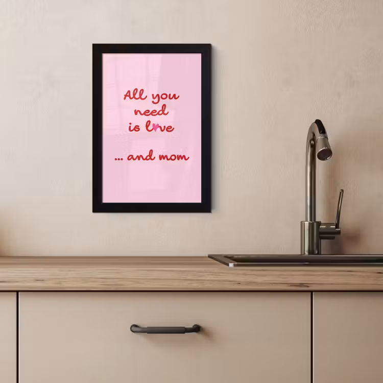 Cadre Photo - Mère - Amour - Texte - Rouge — 3