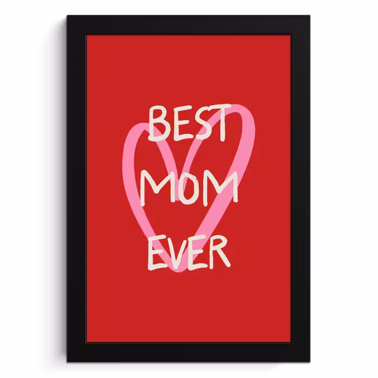 Cadre Photo - Mère - Citation - Coeur - Rouge — 1