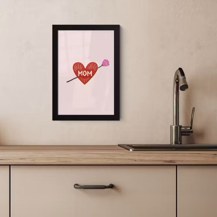 Cadre Photo - Coeur - Rouge - Fleur - Mère — 4