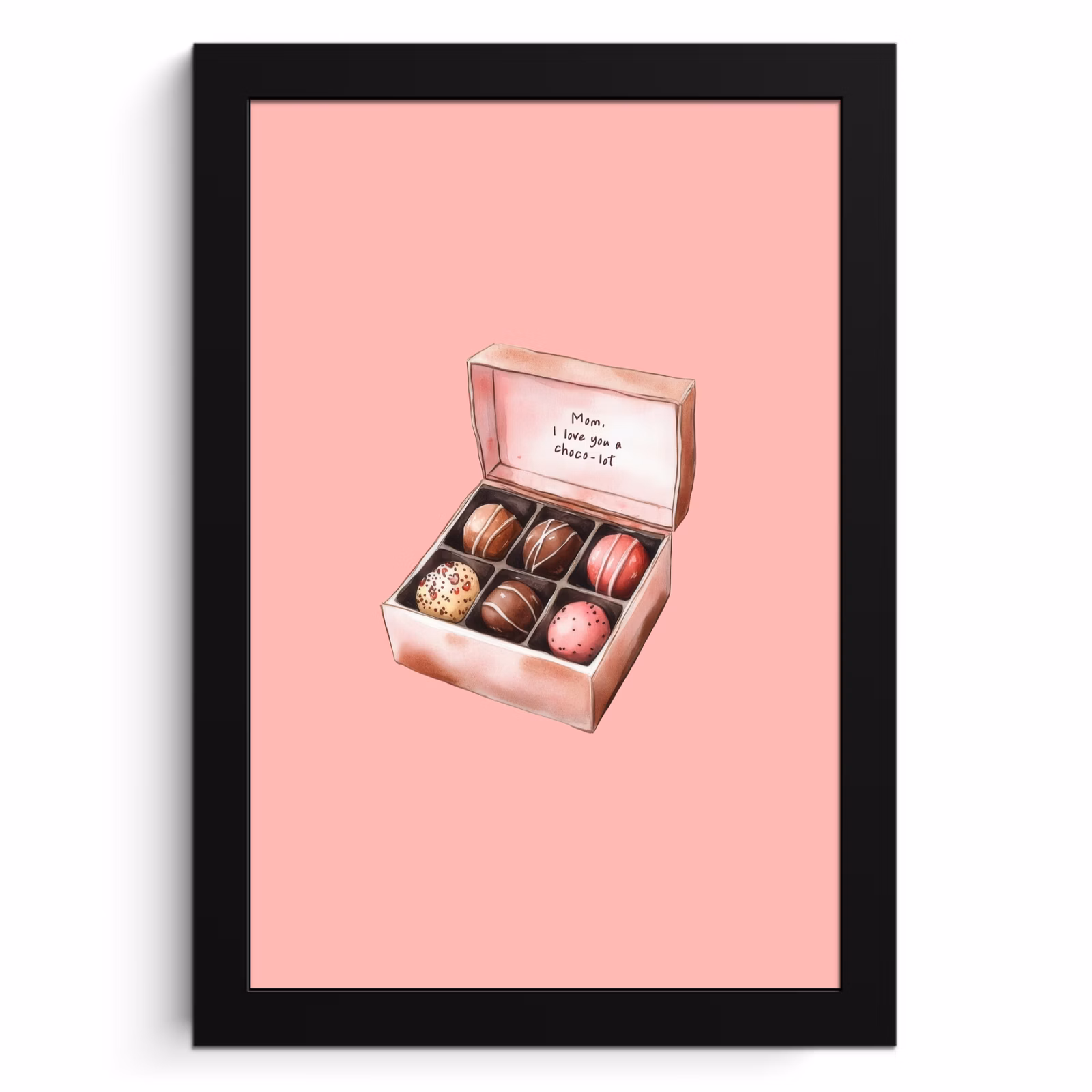 Cadre Photo - Boîte - Bonbons - Aimer - Texte — 1
