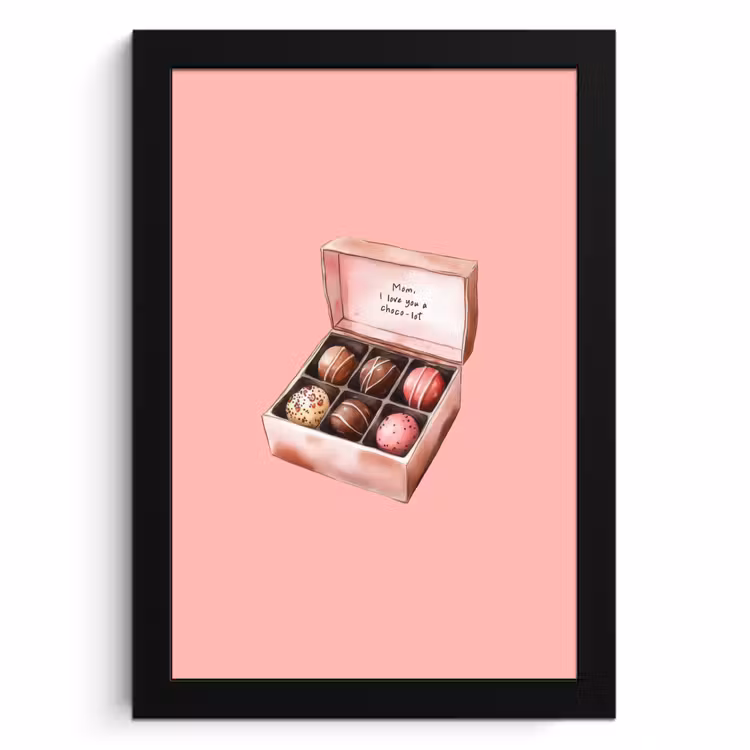Cadre Photo - Boîte - Bonbons - Aimer - Texte — 1