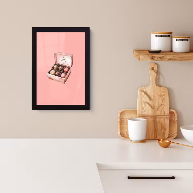 Cadre Photo - Boîte - Bonbons - Aimer - Texte — 2