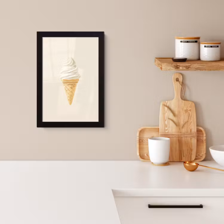 Cadre Photo - Cornet de glace - Blanc — 2