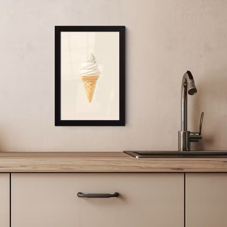 Cadre Photo - Cornet de glace - Blanc — 3