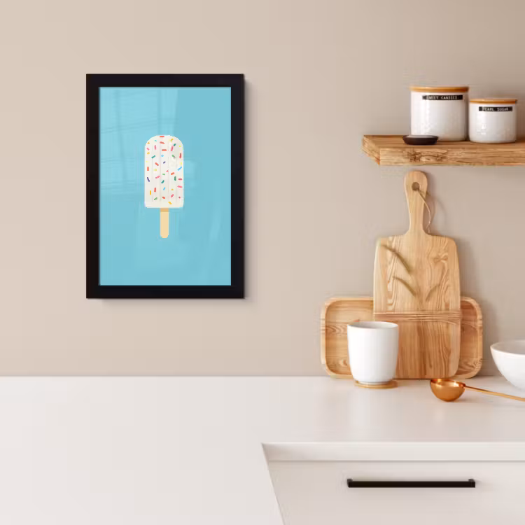 Cadre Photo - Glace - Bâton - Glaçons - Bleu clair — 2