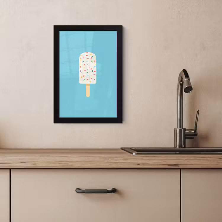 Cadre Photo - Glace - Bâton - Glaçons - Bleu clair — 3
