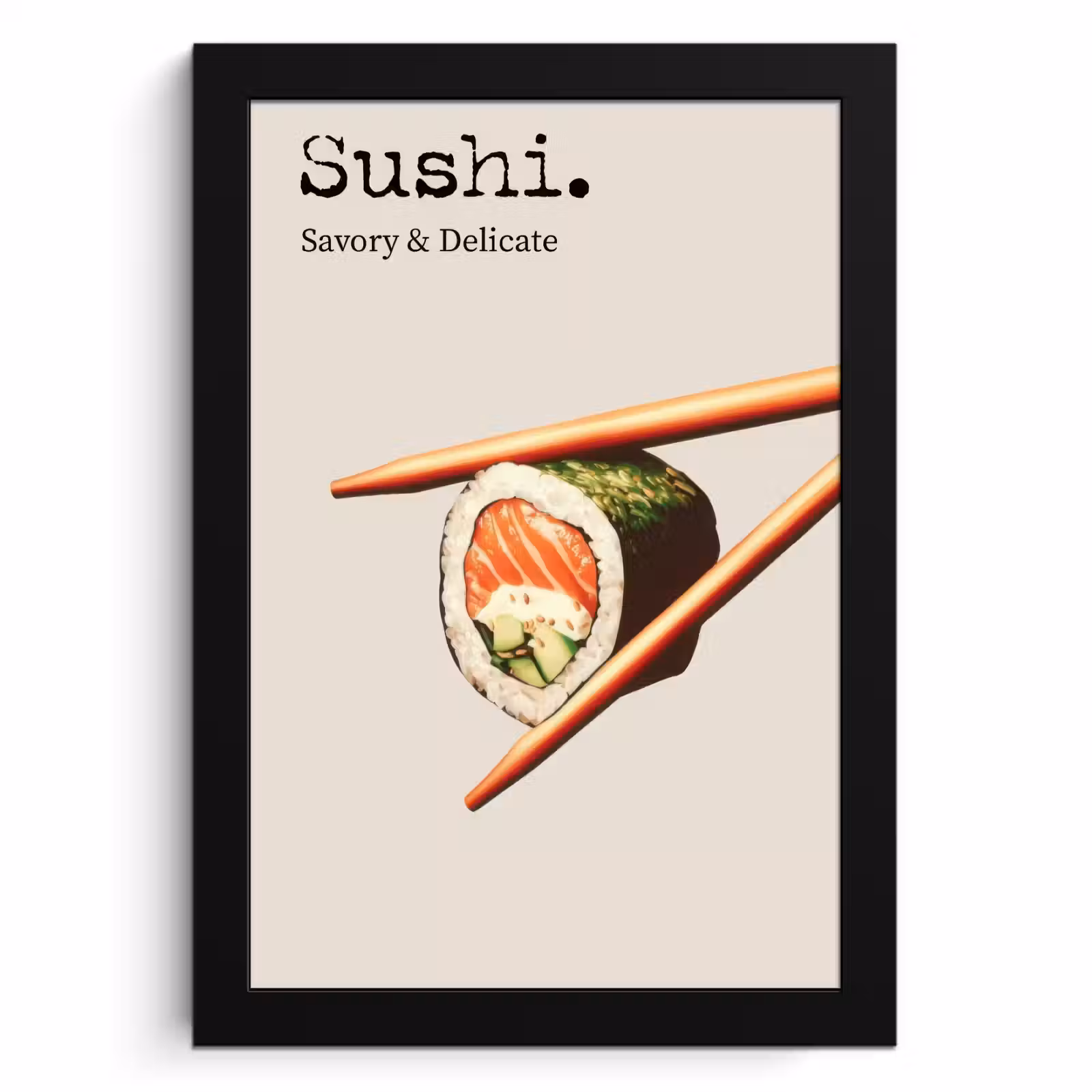 Cadre Photo - Sushi - Saumon - Riz - Japonais — 1