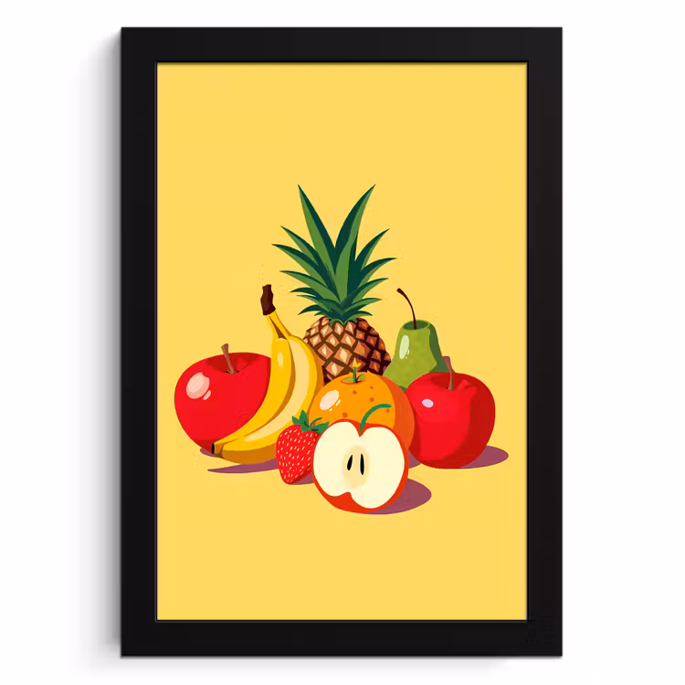 Cadre Photo - Fruits - Illustration - Coloré — 1