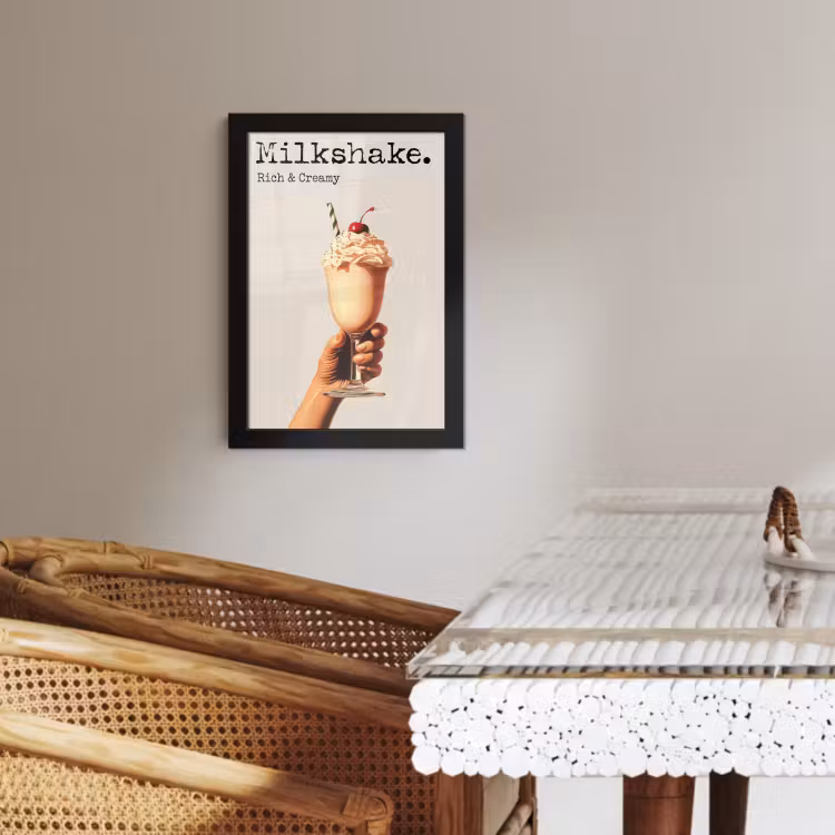 Cadre Photo - Milkshake - Cerise - paille — 3