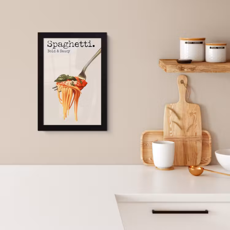 Cadre Photo - Spaghetti - sauce tomate - parmesan — 2