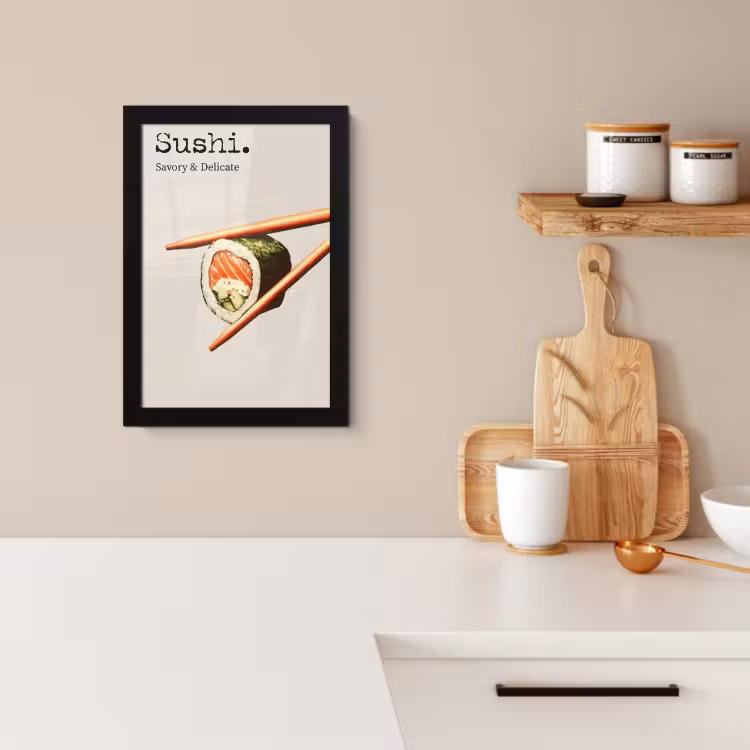 Cadre Photo - Sushi - Saumon - Riz - Japonais — 2