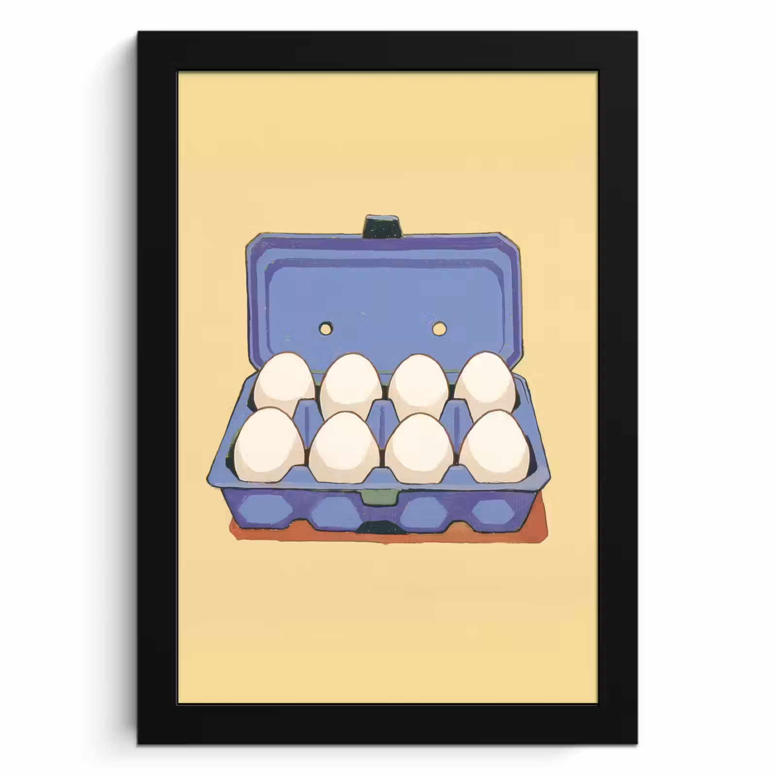 Cadre Photo - Oeufs - Boîte - Minimaliste - Bleu — 1