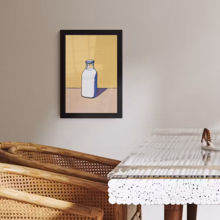 Cadre Photo - Verres - Bouteille - Illustration - Lait — 4